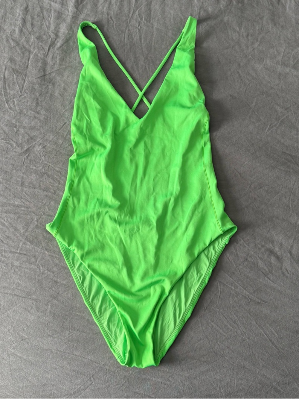 Apple Neon Green One-Piece Weekender Swimsuit - Picture 4 of 7
